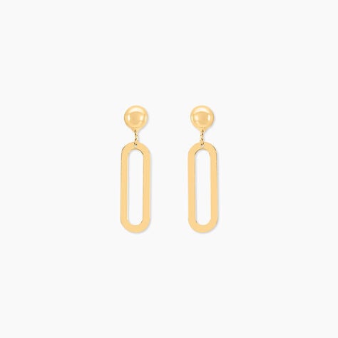 Boucles D'oreilles Pendantes Link Or Jaune - Boucles d'oreilles pendantes Femme | Histoire d&rsquo;Or