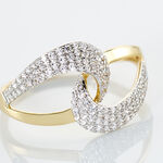 Bague Boucle D'or Or Jaune Oxyde De Zirconium - Bagues avec pierre Femme | Histoire d&rsquo;Or