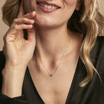 Collier Diapre Or Blanc Topaze Oxyde De Zirconium - Colliers Femme | Histoire d&rsquo;Or