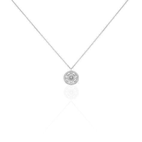 Collier Brunilda Argent Blanc Oxyde De Zirconium - Colliers fantaisie Femme | Histoire d&rsquo;Or
