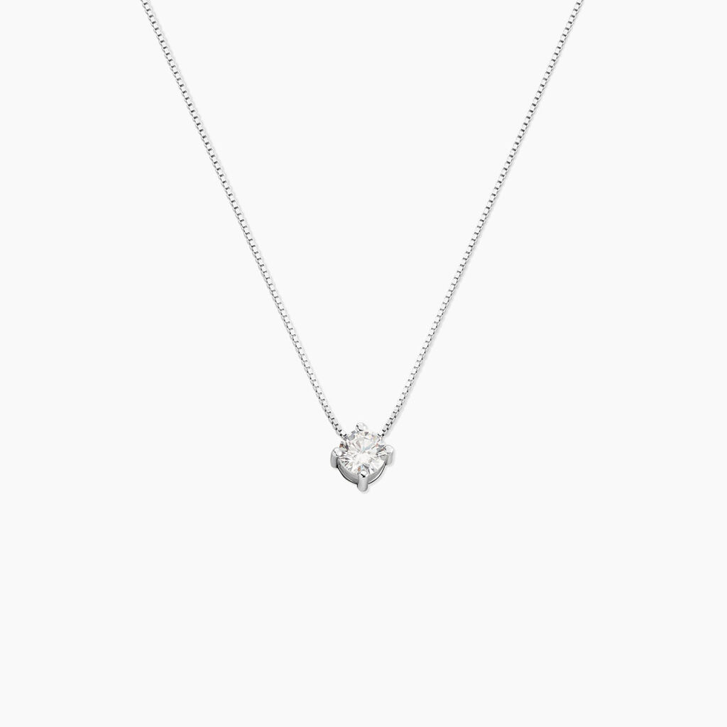 Collier Rio Argent Blanc Oxyde De Zirconium - Colliers fantaisie Femme | Histoire d&rsquo;Or