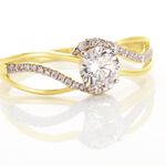 Bague Mavriki Or Jaune Oxyde - Bagues solitaires Femme | Histoire d&rsquo;Or