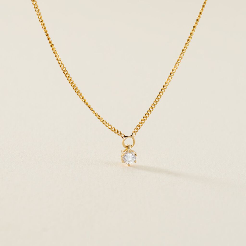 Collier Samantha Or Jaune Diamant - Colliers Femme | Histoire d’Or