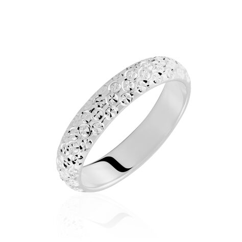 Alliance Mathena Ruban Plat Or Blanc - Alliances Femme | Histoire d’Or