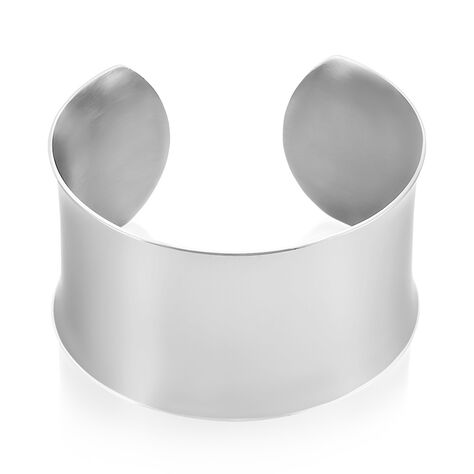 Bracelet Manchette Bento Acier Blanc - Bracelets fantaisie Femme | Histoire d’Or