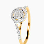 Bague Verna Or Jaune Diamant - Bagues avec pierre Femme | Histoire d&rsquo;Or