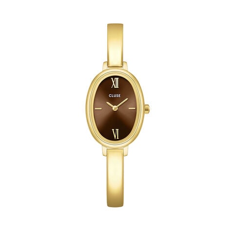 Montre Cluse L'Ovale Marron - F&ecirc;te des m&egrave;res Femme | Histoire d&rsquo;Or