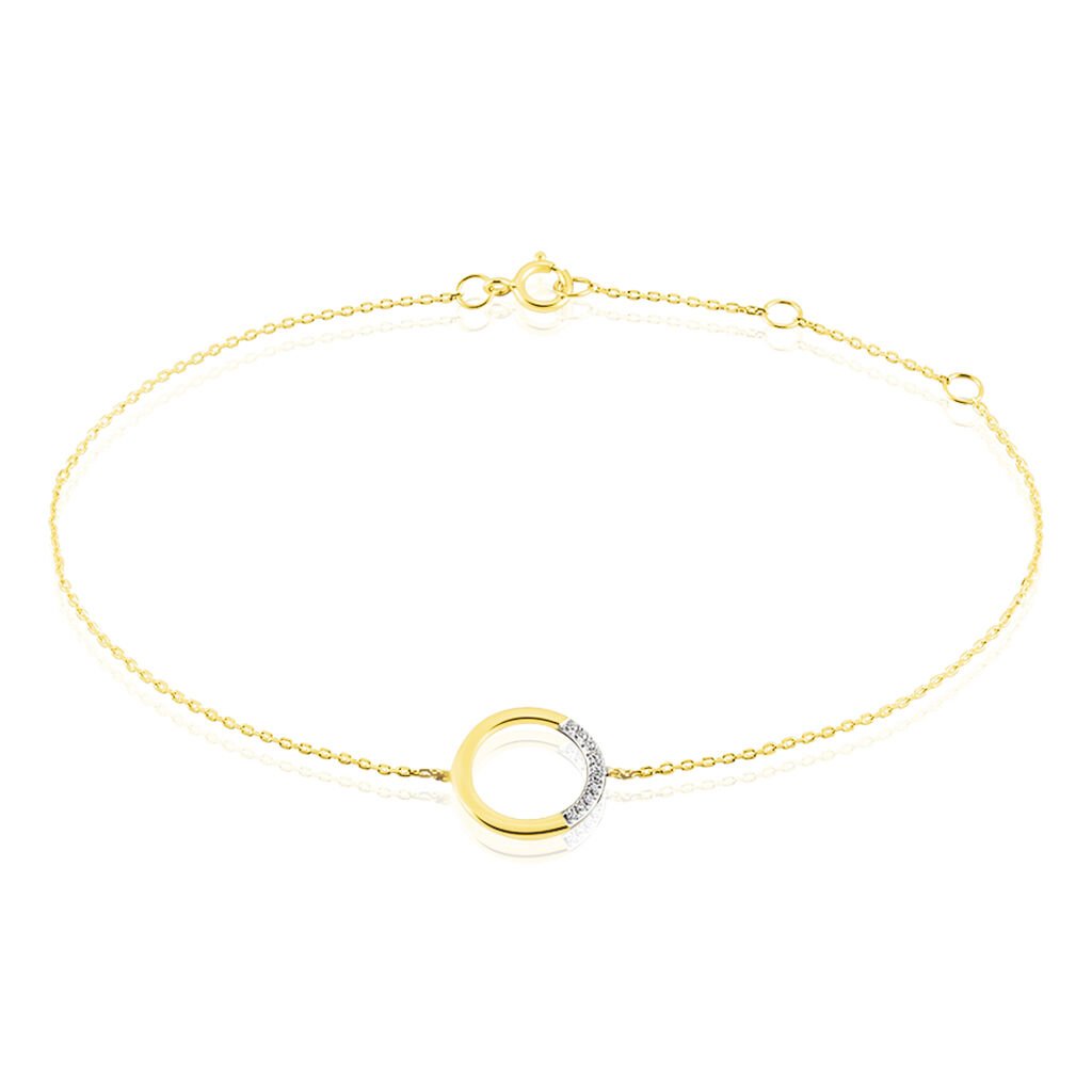 Bracelet Or Jaune Vahina Diamants - Bracelets Femme | Histoire d’Or