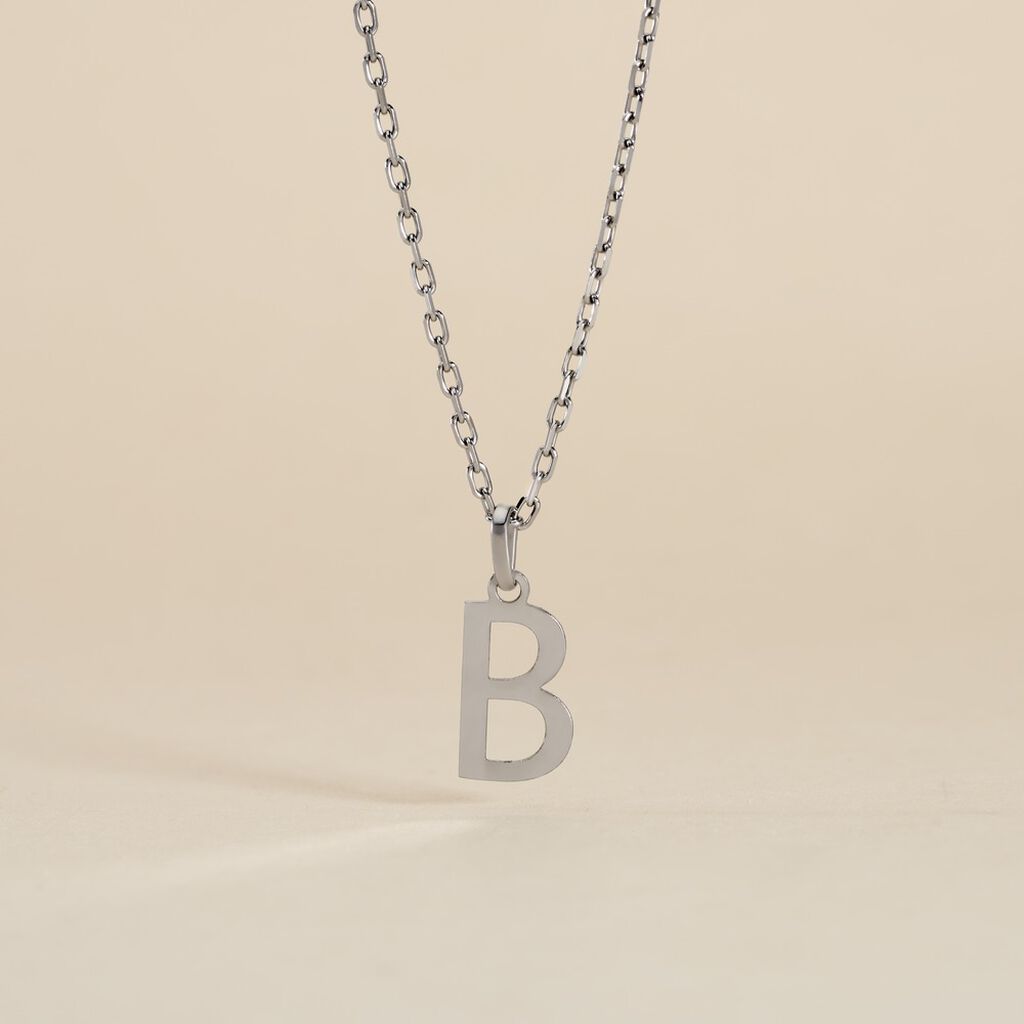 Pendentif Ionia Lettre Or Blanc - Pendentifs Famille | Histoire d&rsquo;Or