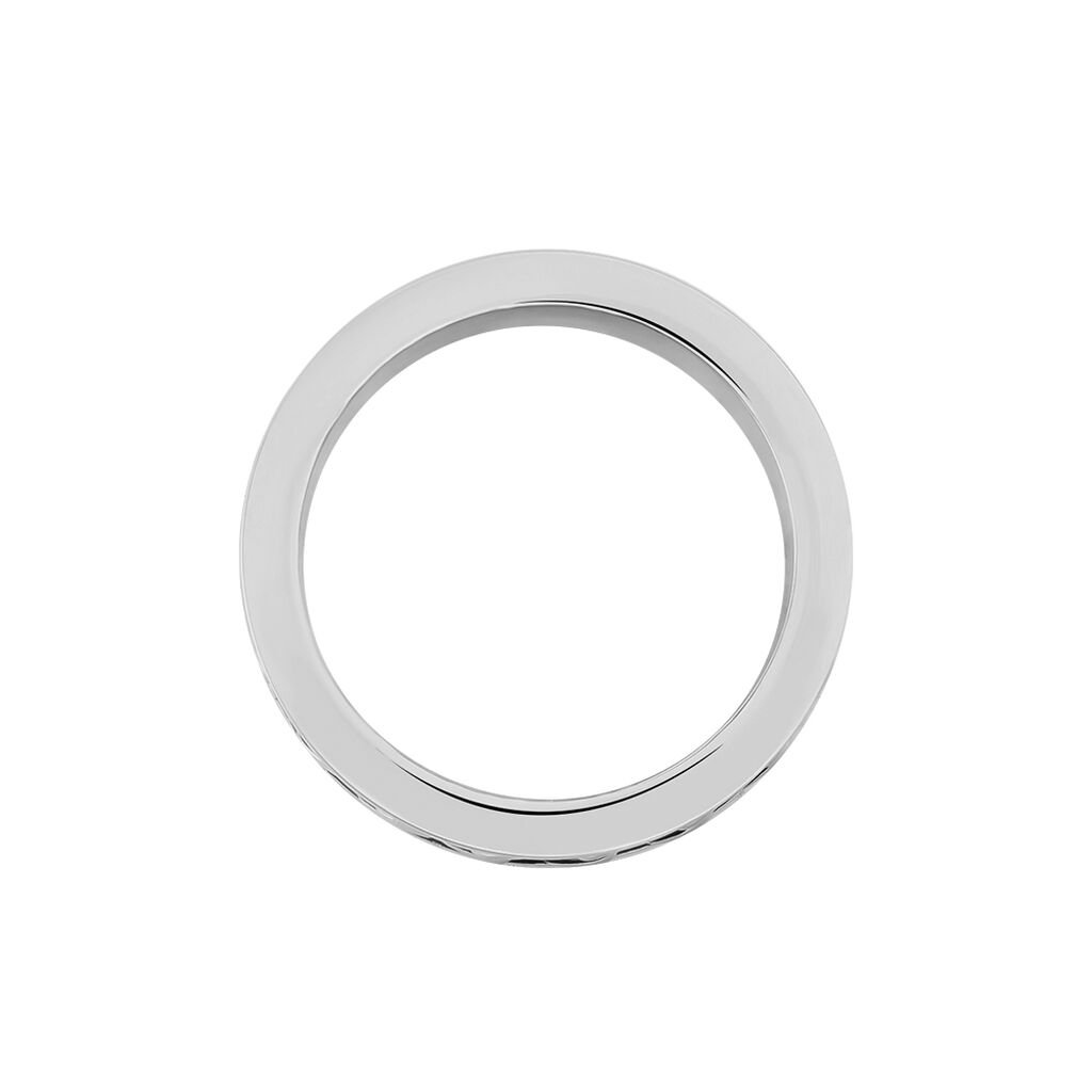 Bague Gaston Acier Blanc - Bagues fantaisie Homme | Histoire d&rsquo;Or