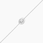 Bracelet Court Argent Blanc Ayeline Oxyde De Zirconium - Bracelets Femme | Histoire d&rsquo;Or