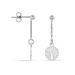 Boucles D'oreilles Pendantes Audrey-rose Argent Blanc - Boucles d'oreilles fantaisie Femme | Histoire d’Or