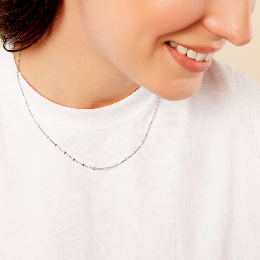 Collier Tessie Argent Blanc - Collection Eté Femme | Histoire d’Or