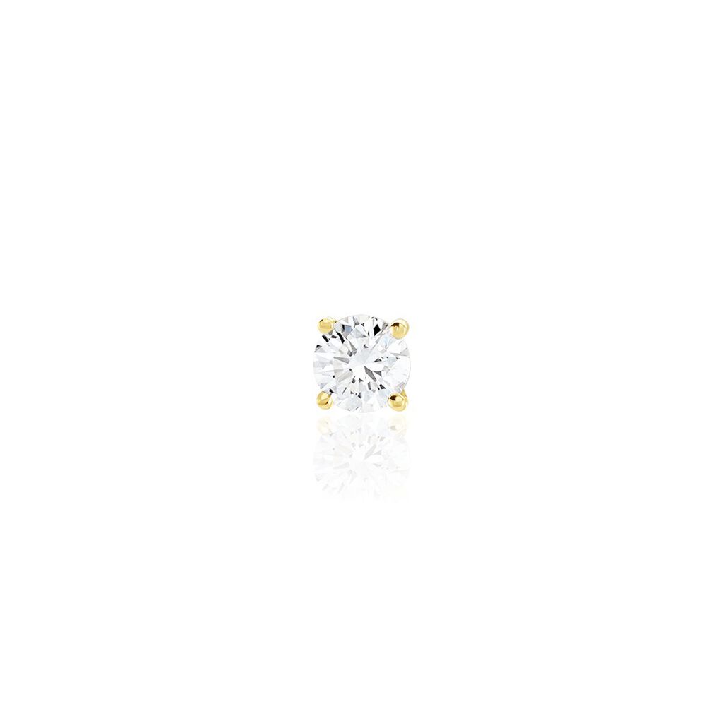 Boucle D'oreille Puce Unitaire Victoria Or Jaune Diamant - Clous d'oreilles Famille | Histoire d’Or