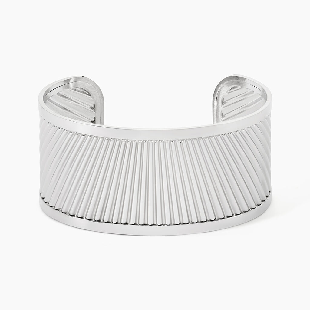 Bracelet Jonc Aud Acier Blanc - Bracelets joncs Femme | Histoire d&rsquo;Or