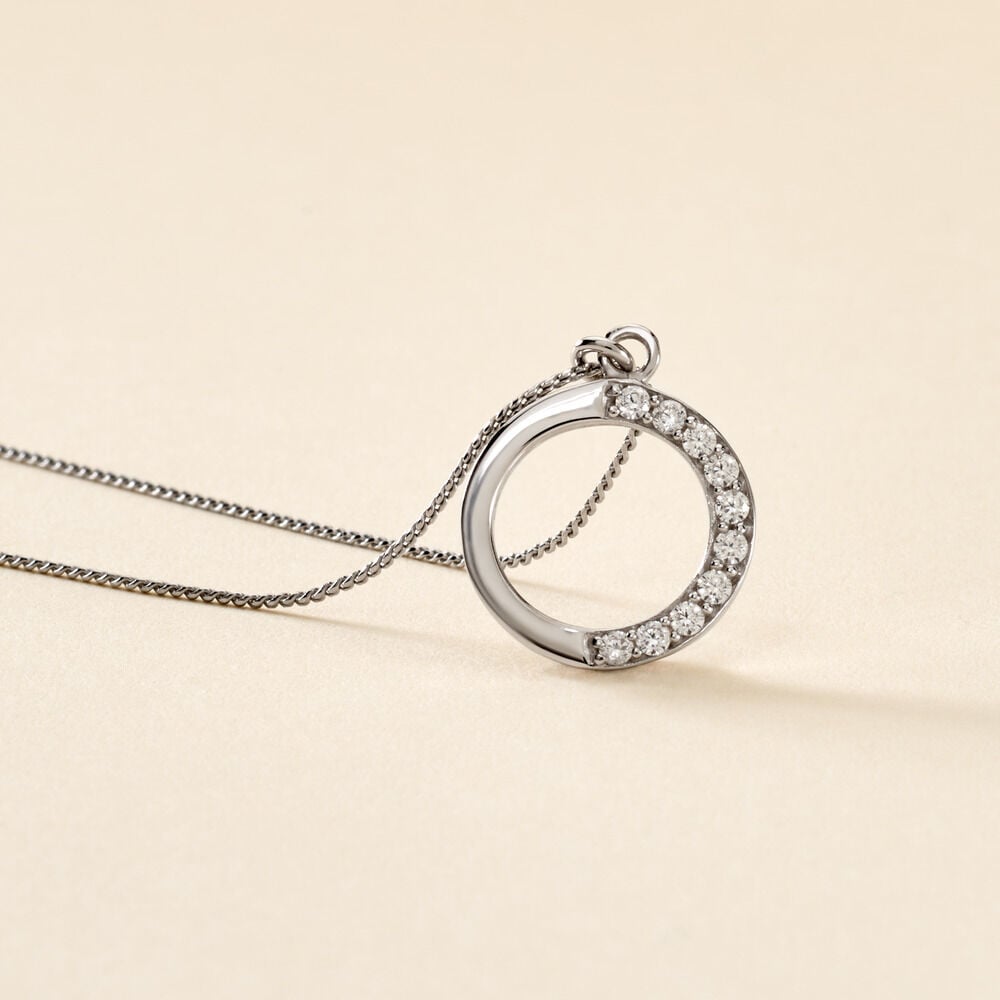 Collier K&eacute;a Argent Blanc Oxyde De Zirconium - Colliers fantaisie Femme | Histoire d&rsquo;Or