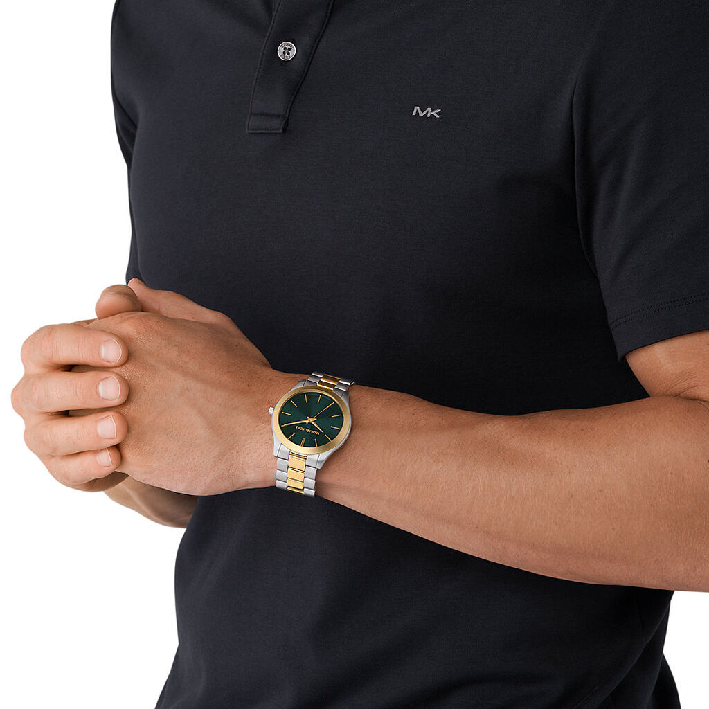 Montre Michael Kors Slim Runway Vert - Montres Homme | Histoire d’Or