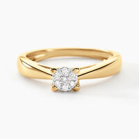 Bague Solitaire Artemis Or Jaune Diamant