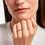 Bague Illoa Plaqu&eacute; Or Jaune Oxyde De Zirconium - Bagues solitaires Femme | Histoire d&rsquo;Or
