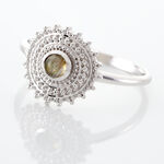 Bague Nyoko Argent Blanc Labradorite - Bagues solitaires Femme | Histoire d&rsquo;Or