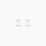 Boucles D'oreilles Puces Mathilda Argent Blanc Oxyde De Zirconium - Boucles d'oreilles fantaisie Femme | Histoire d&rsquo;Or