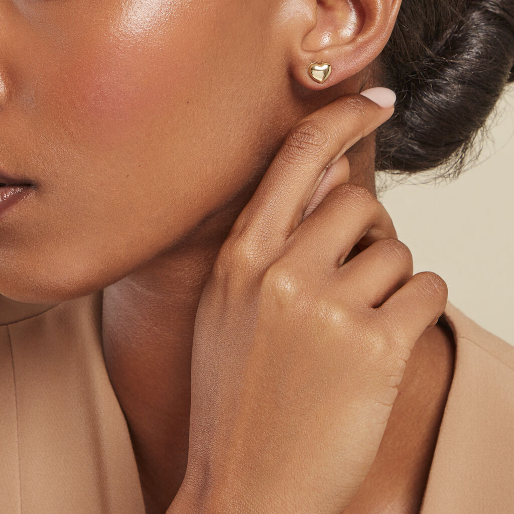Boucles D'oreilles Puces Lova Or Jaune - Clous d'oreilles Famille | Histoire d’Or