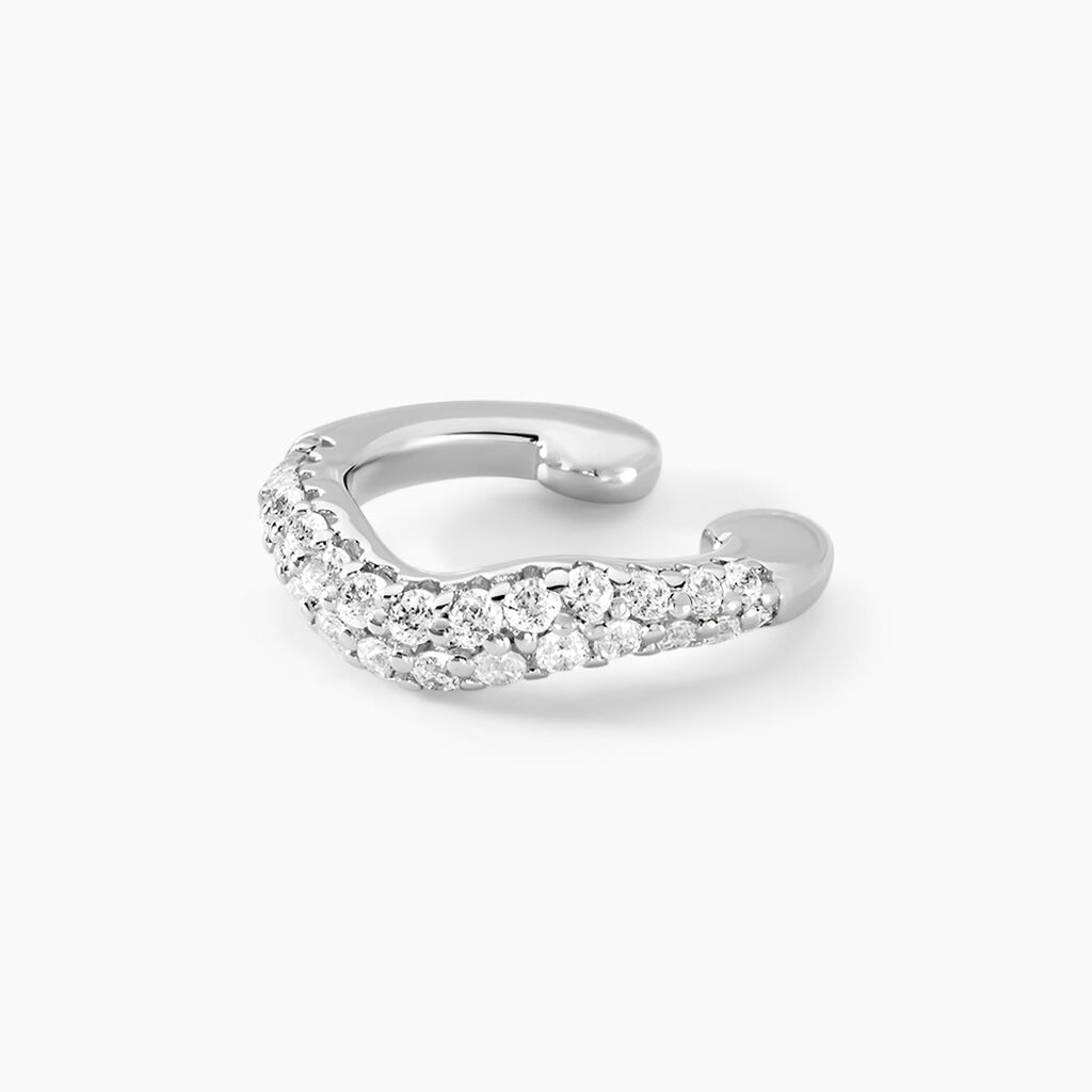 Bague D'oreille Unitaire Nandie Argent Blanc Oxyde De Zirconium - Piercings d'oreilles Femme | Histoire d&rsquo;Or