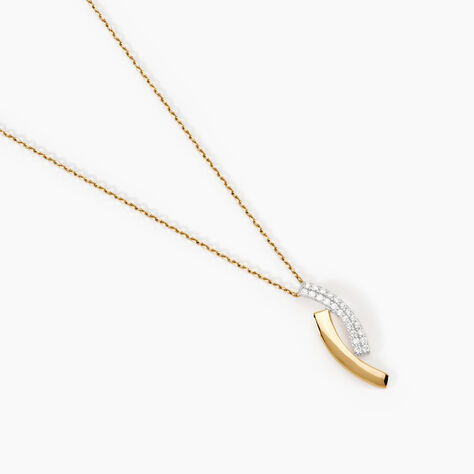 Collier Vero Or Jaune Oxyde De Zirconium - Colliers Femme | Histoire d’Or
