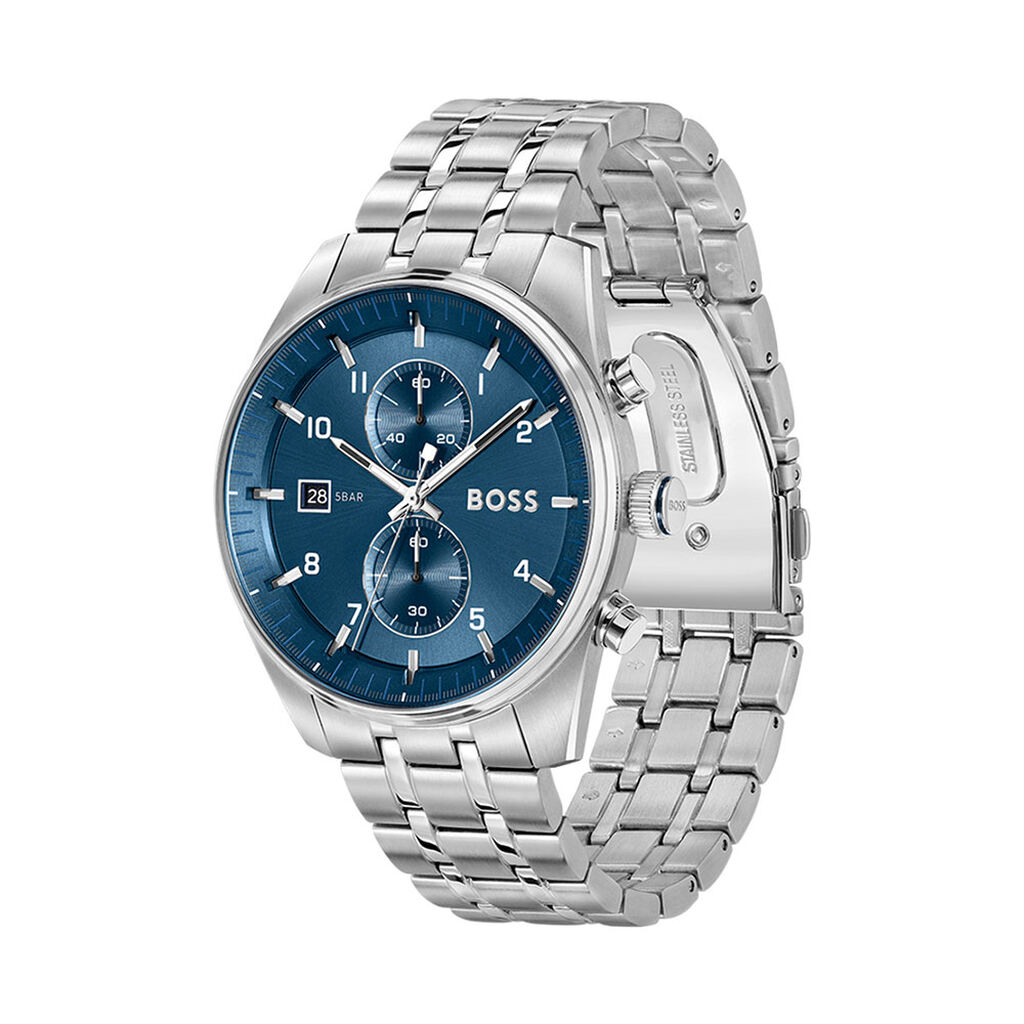 Montre Boss Skytraveller Bleu - Nouveautés Homme | Histoire d’Or