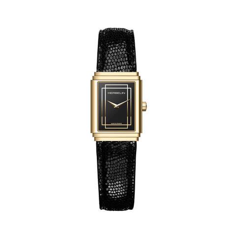 Montre Herbelin Art Deco Noir - Montres Femme | Histoire d&rsquo;Or