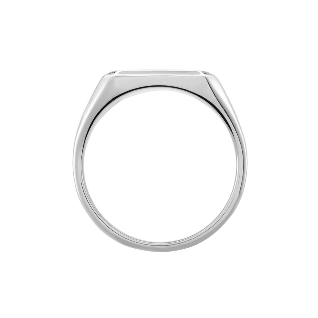 Chevalière Manny Argent Blanc - Chevalières Homme | Histoire d’Or