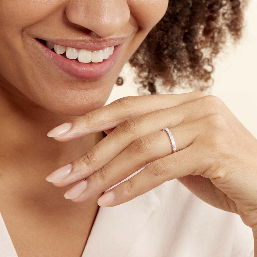 Alliance Julietta Or Blanc Oxyde De Zirconium - Alliances Femme | Histoire d’Or