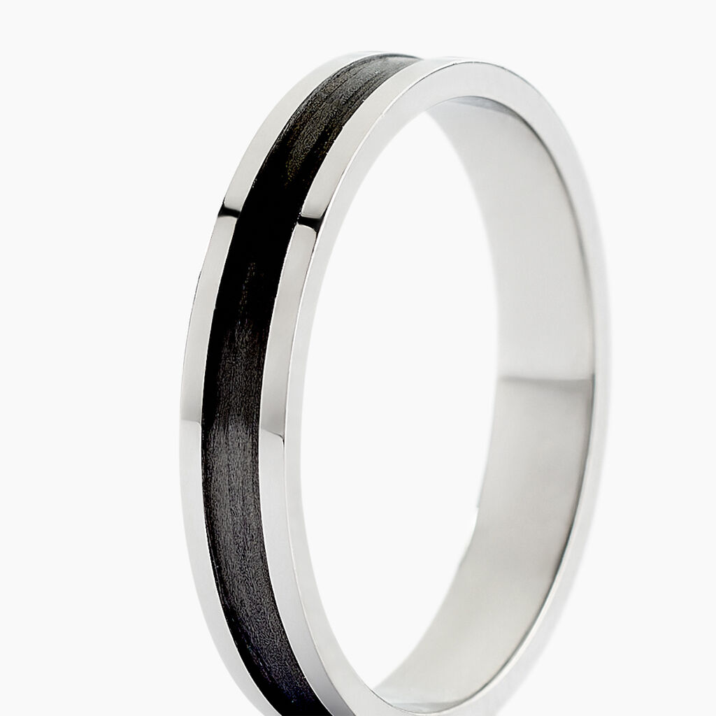 Alliance Navid Palladium Blanc Et Carbone - Alliances Unisex | Histoire d&rsquo;Or