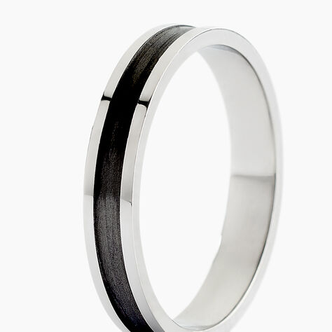 Alliance Navid Palladium Blanc Et Carbone - Alliances Unisex | Histoire d&rsquo;Or