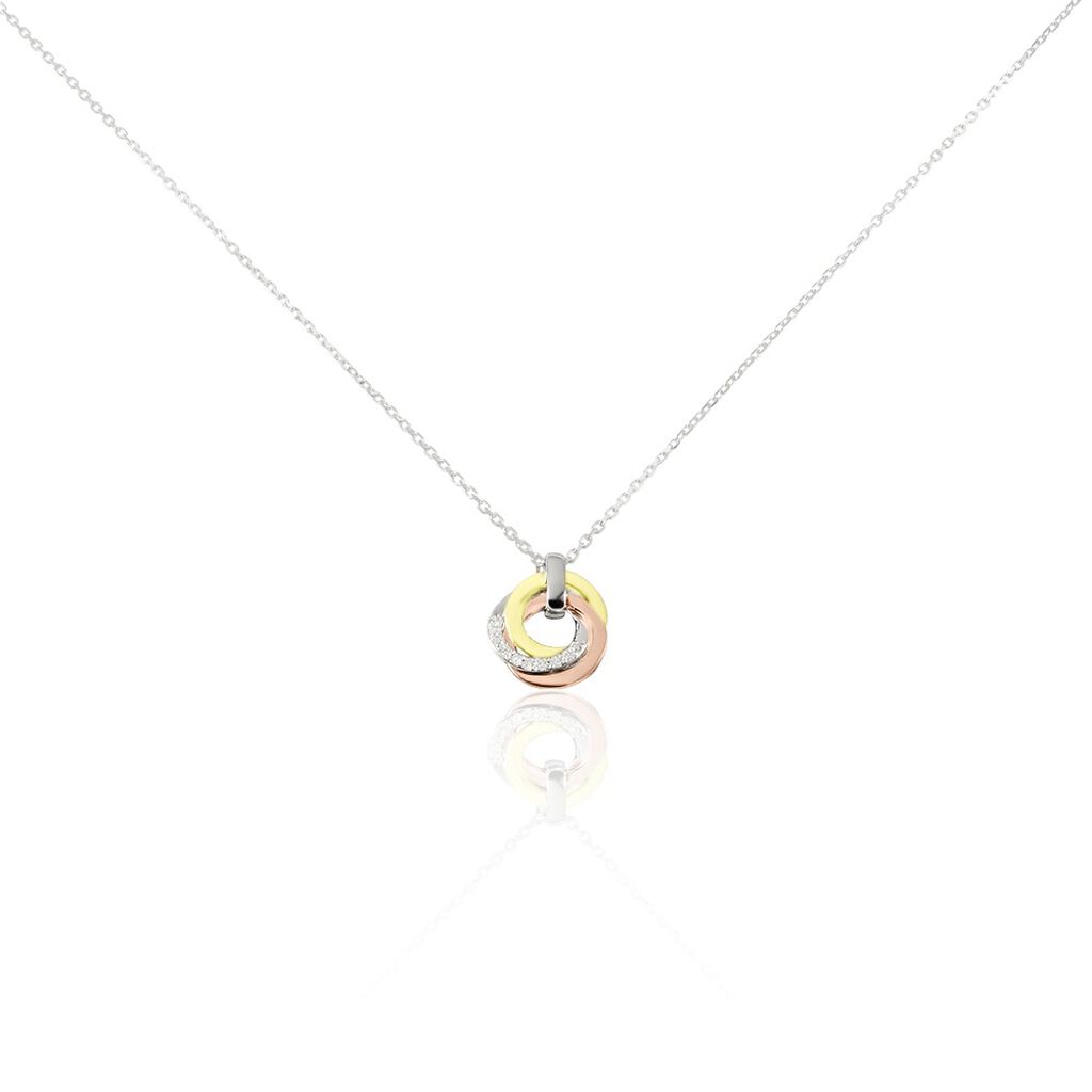 Collier Or Tricolore Vanadissa Diamants - Colliers Femme | Histoire d’Or