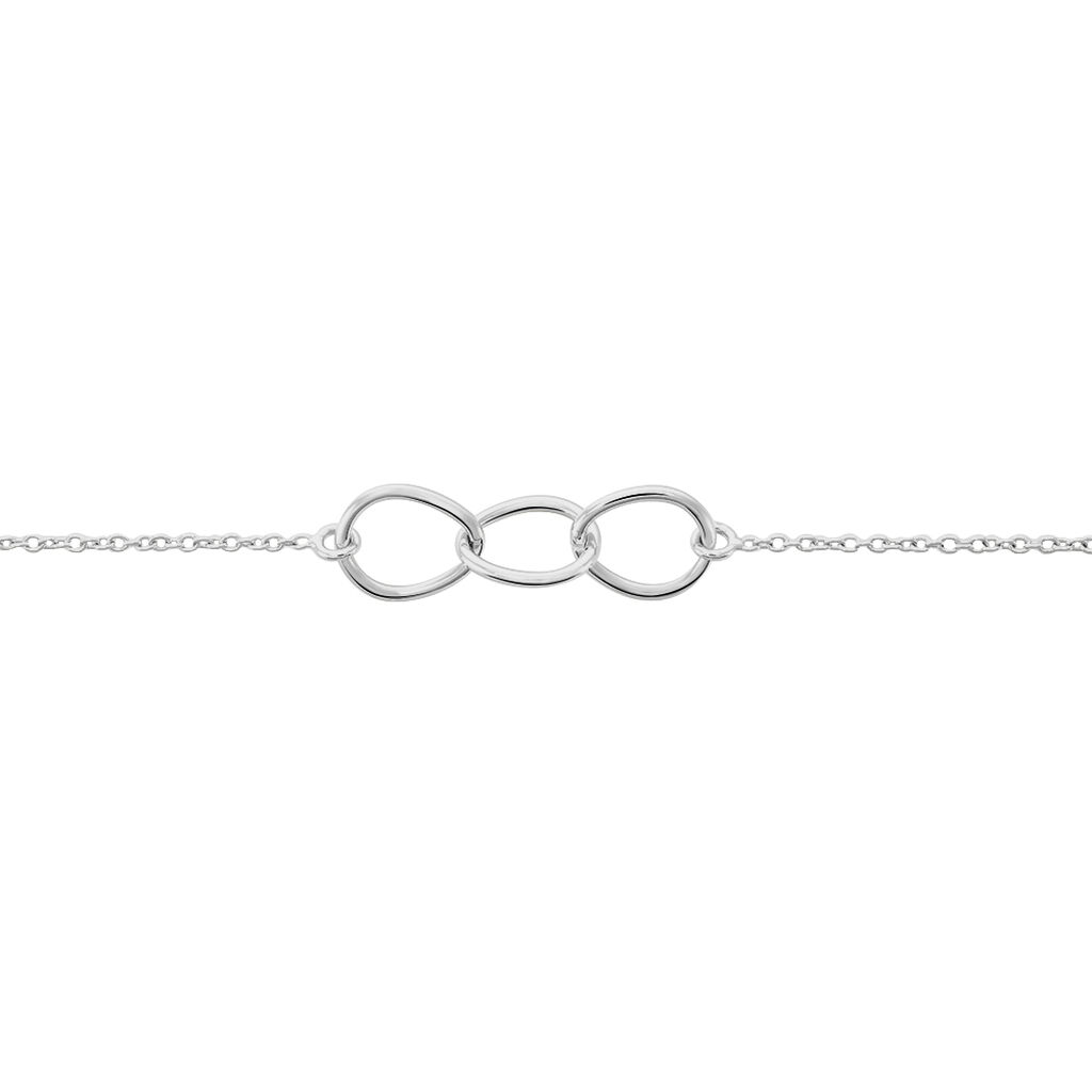Bracelet Flat Argent Blanc - Bracelets Femme | Histoire d’Or