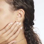 Boucles D'oreilles Puces Muflier Or Jaune Oxyde - Clous d'oreilles Femme | Histoire d&rsquo;Or