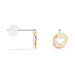 Boucles D'oreilles Puces Or Tricolore Vanadissa Diamants - Clous d'oreilles Femme | Histoire d’Or