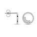 Boucles D'oreilles Puces Argent Blanc Ursine Oxydes De Zirconium - Boucles d'oreilles fantaisie Femme | Histoire d’Or
