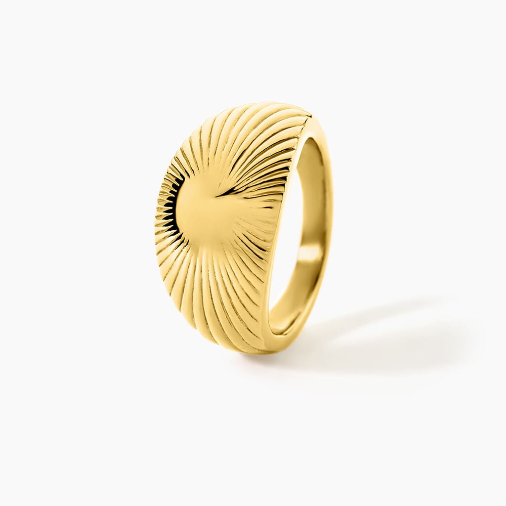 Bague Arianne Acier Jaune - Bagues fantaisie Femme | Histoire d&rsquo;Or
