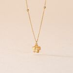 Collier Sakura Love Or Jaune Oxyde De Zirconium - Colliers Femme | Histoire d&rsquo;Or