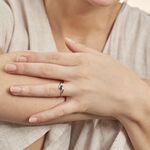 Bague Celestine Or Jaune Saphir Et Diamant - Bagues solitaires Femme | Histoire d&rsquo;Or