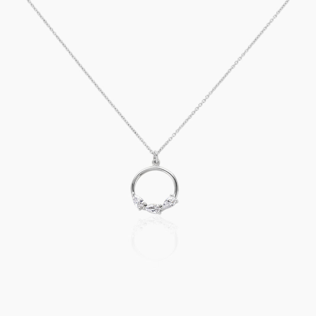 Collier Izamal Argent Blanc Oxyde De Zirconium