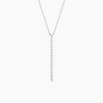 Collier Whitney Argent Blanc Oxyde De Zirconium - Colliers fantaisie Femme | Histoire d&rsquo;Or