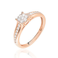 Bague Celia Or Rose Diamant