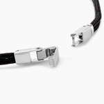 Bracelet Fabrice Acier Blanc - Bracelets cordon Homme | Histoire d&rsquo;Or