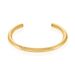 Jonc Hera Acier Dore Yseut Effet Strie - Bracelets joncs Femme | Histoire d’Or
