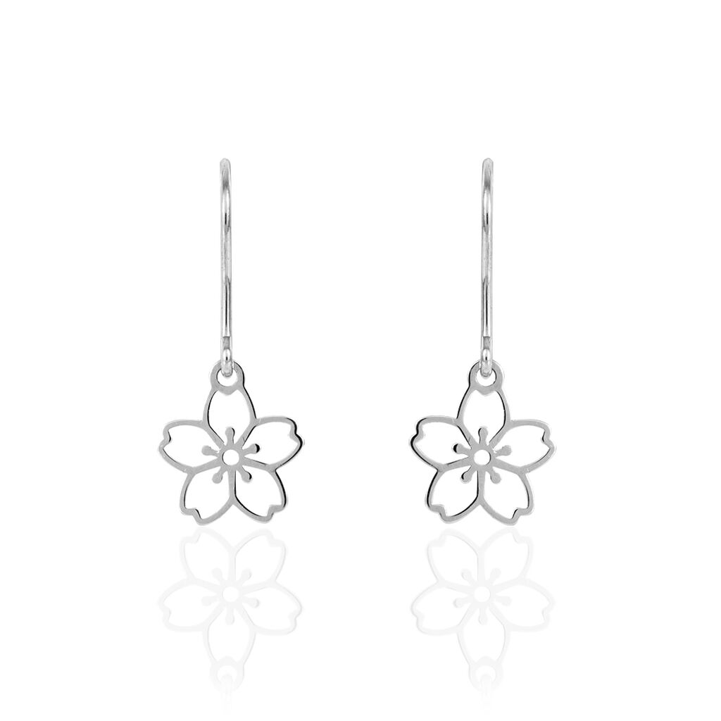 Boucles D'oreilles Pendantes Lucrezia Argent Blanc - Boucles d'oreilles fantaisie Femme | Histoire d&rsquo;Or
