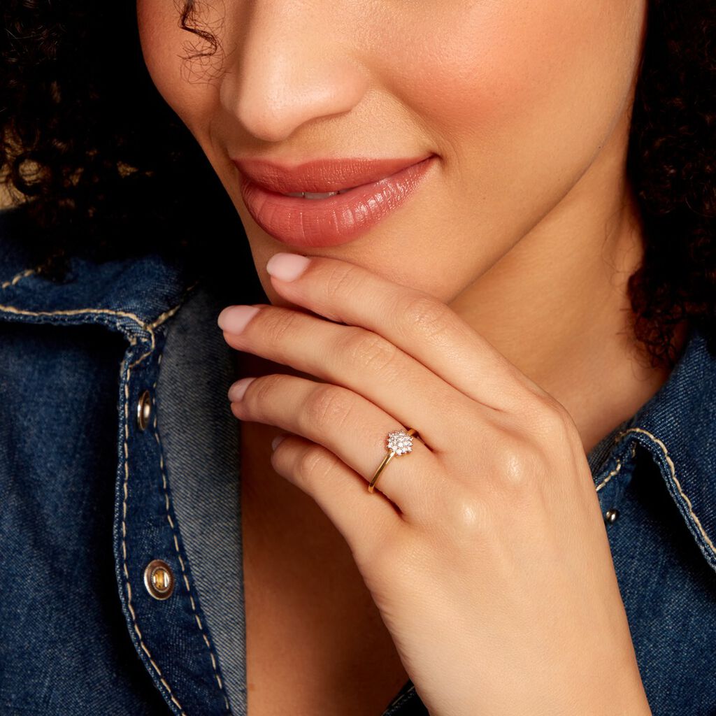 Bague Caliopee Or Jaune Diamant - Bagues avec pierre Femme | Histoire d’Or