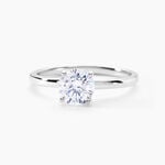 Bague Solitaire Stella Argent Blanc Oxyde De Zirconium - Bagues solitaires Femme | Histoire d&rsquo;Or